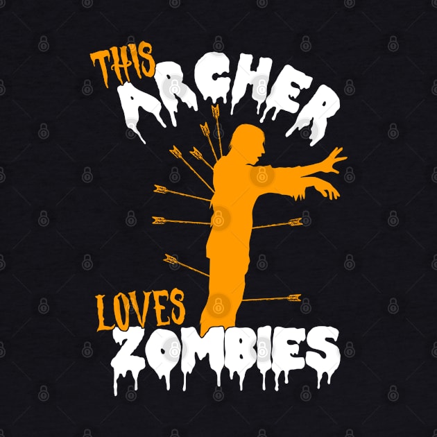 This Archer Loves Zombies - Archer Costume Halloween graphic by theodoros20